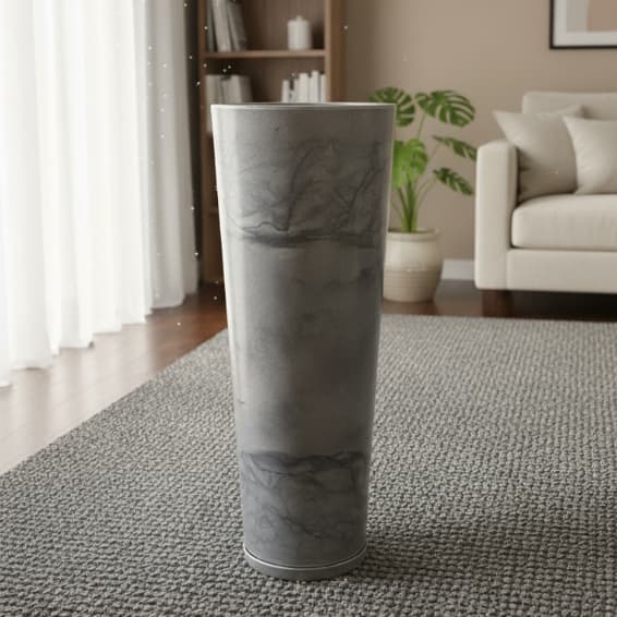 Vaso para Plantas Cone Ibiza Vietnamita Decorativo Moderno Marmorizado/ Liso 68CM