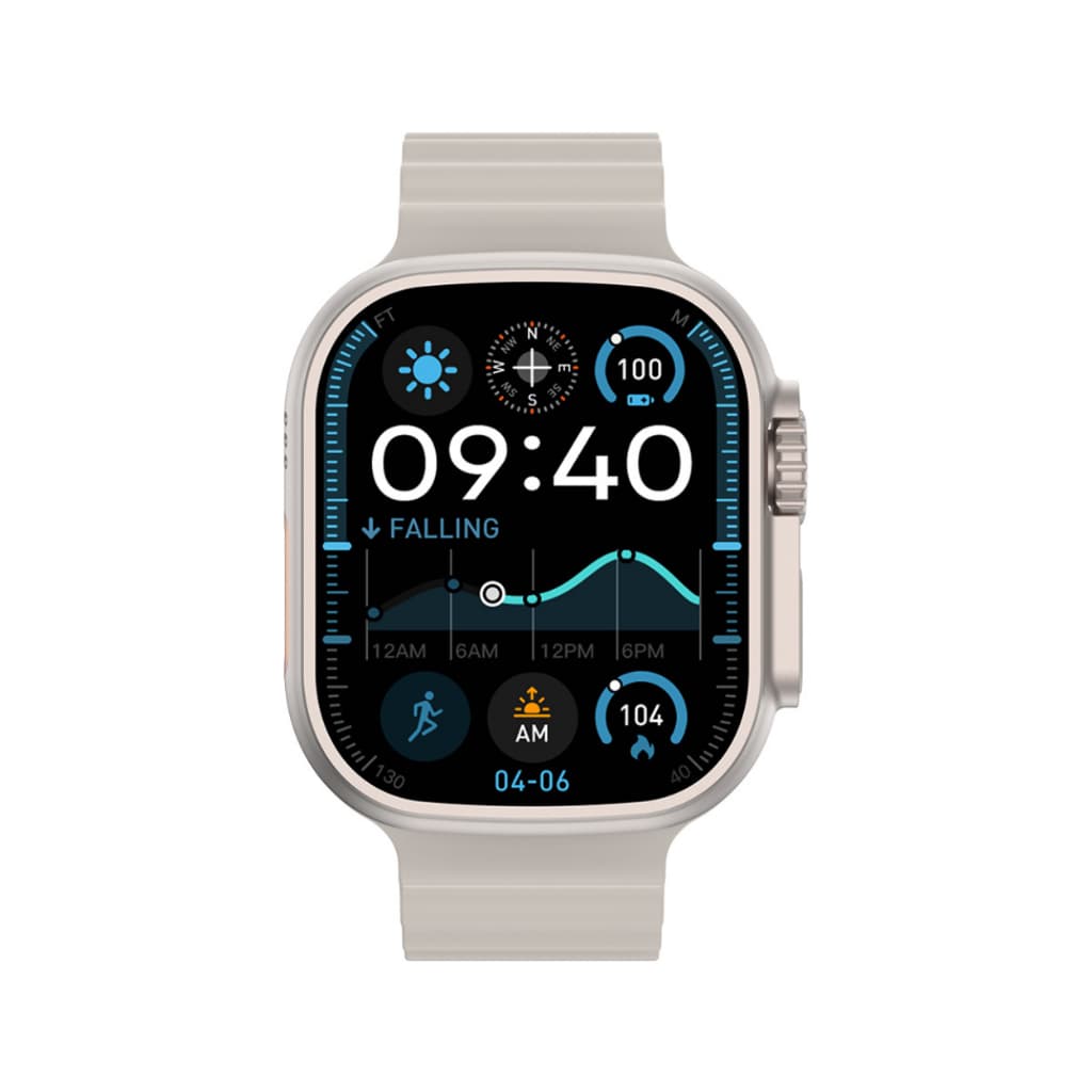 Smartwatch ULTRA 4 Plus 2.04” AMOLED IP68 ECG NFC WhatsApp ChatGPT Branco