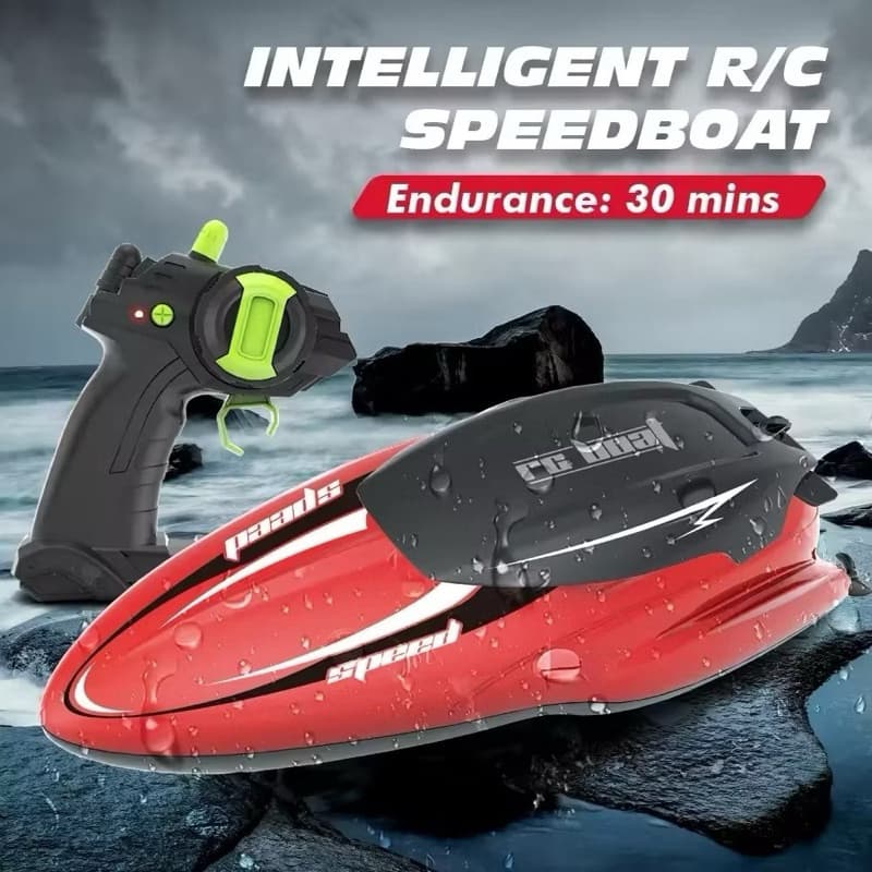 Barco De Corrida RC , Motor Duplo , À Prova D'água , 2.4G , Controle De Rádio , Speedbarco , 4CH , Condução , Navio Brin