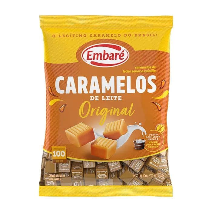 Bala Caramelos de leite original 660g Embaré