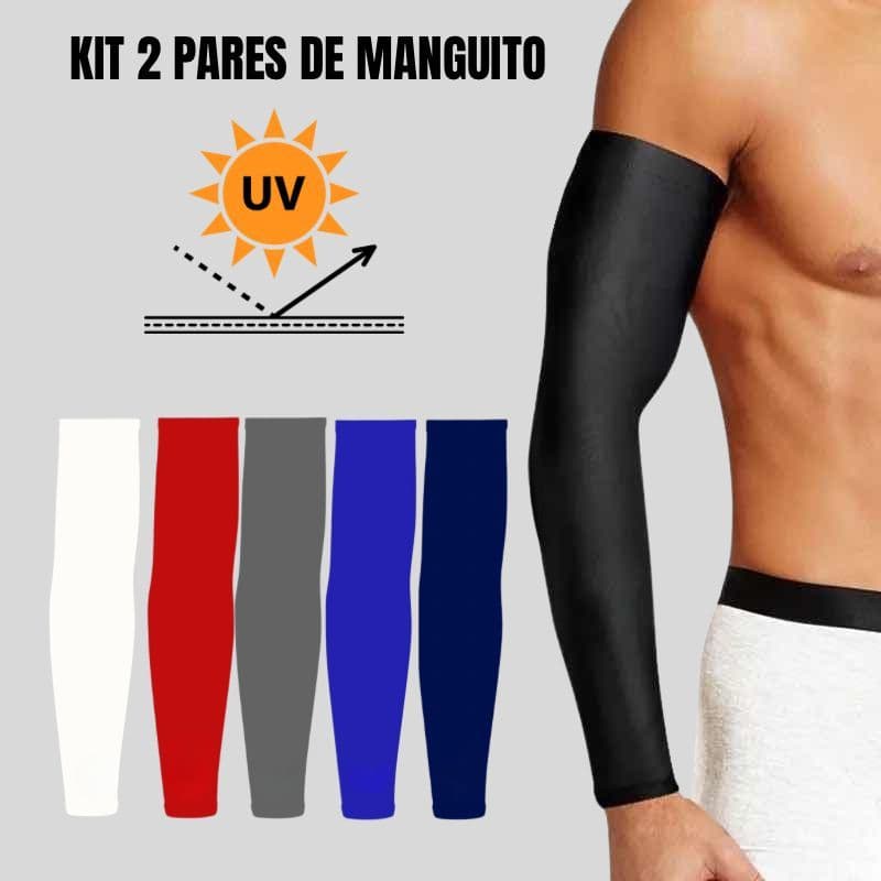 2 pares de Manguito Segunda Pele - Proteção uv - Proteção Solar