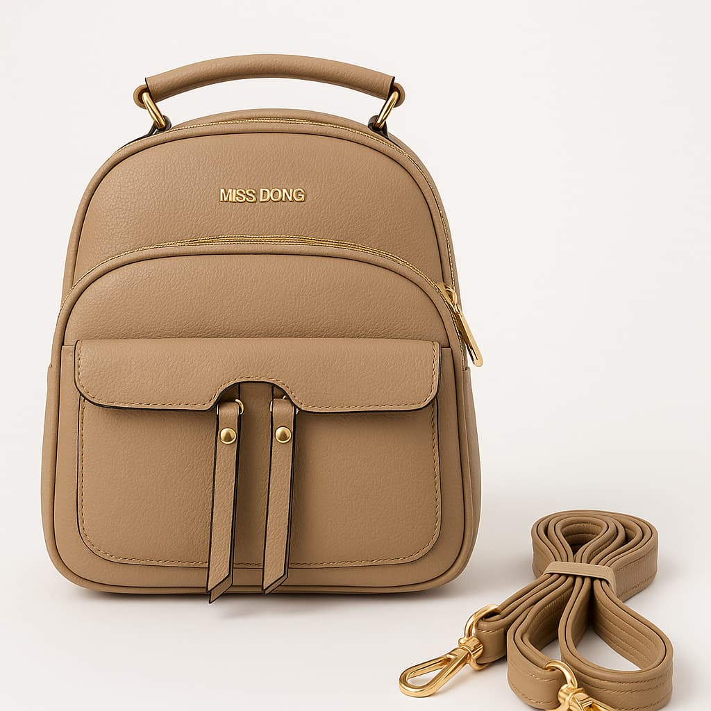 Mochila Bolsa Feminina Casual Escolar Trabalho Viagem Couro Sintéticos