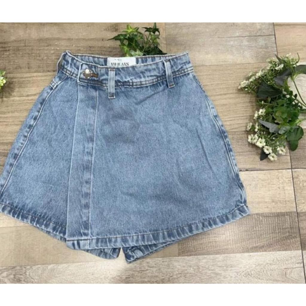 Shorts Saia Liso Feminino