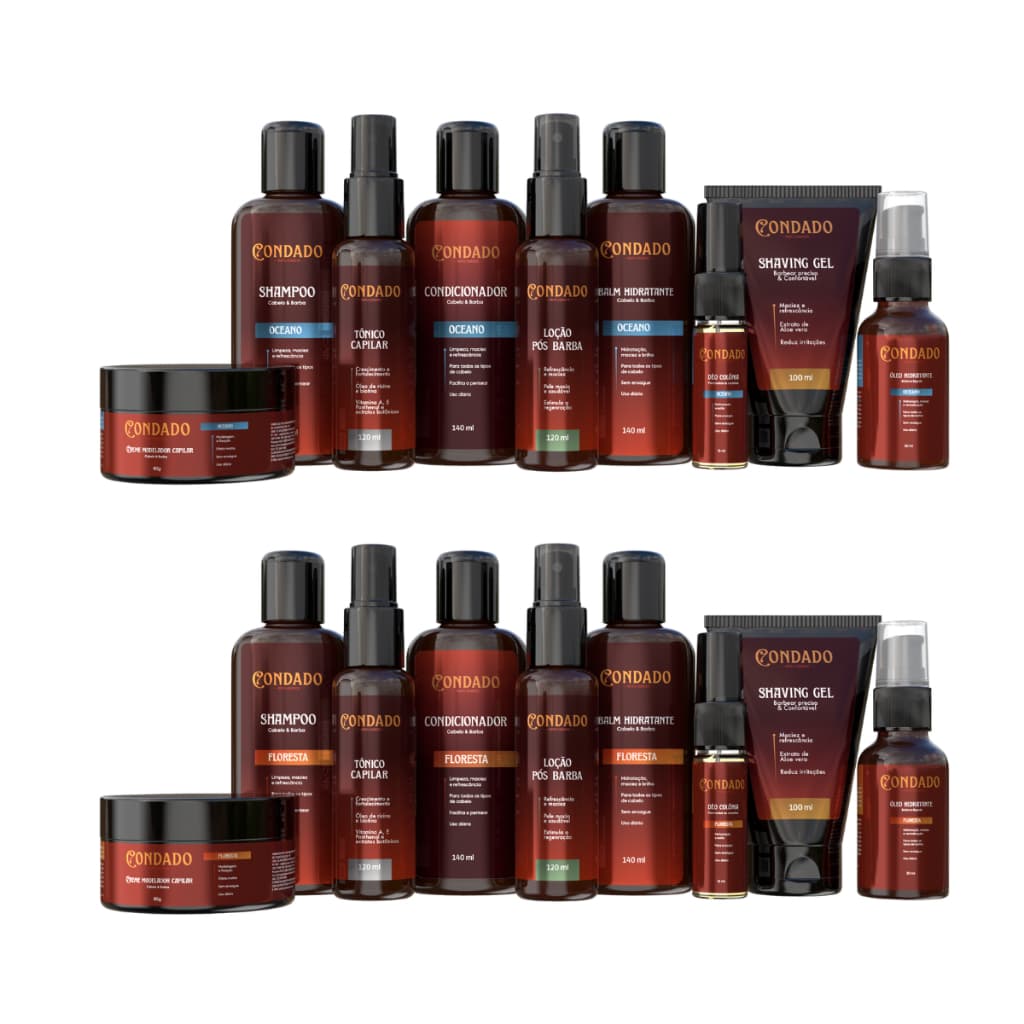 Kit Barba Perfeita Completo Masculino Profissional Antiqueda Hidrata Crescimento Presente Cuidados