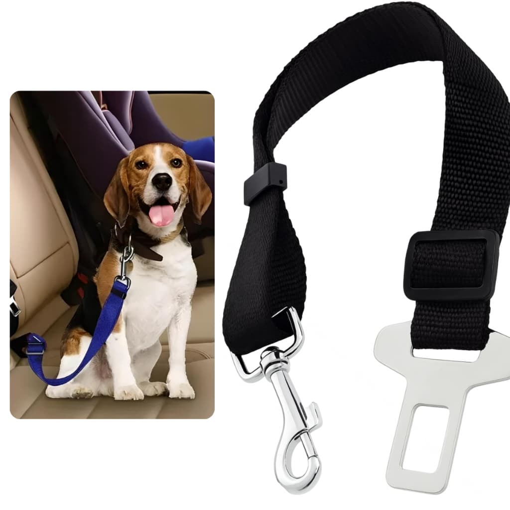 Cinto de Segurança para Cachorro Regulável, Resistente e Compatível com Todos os Carros Confortável