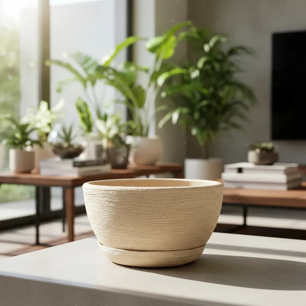 Vaso Pequeno Para Plantas Suculentas Bacia Escovada N1