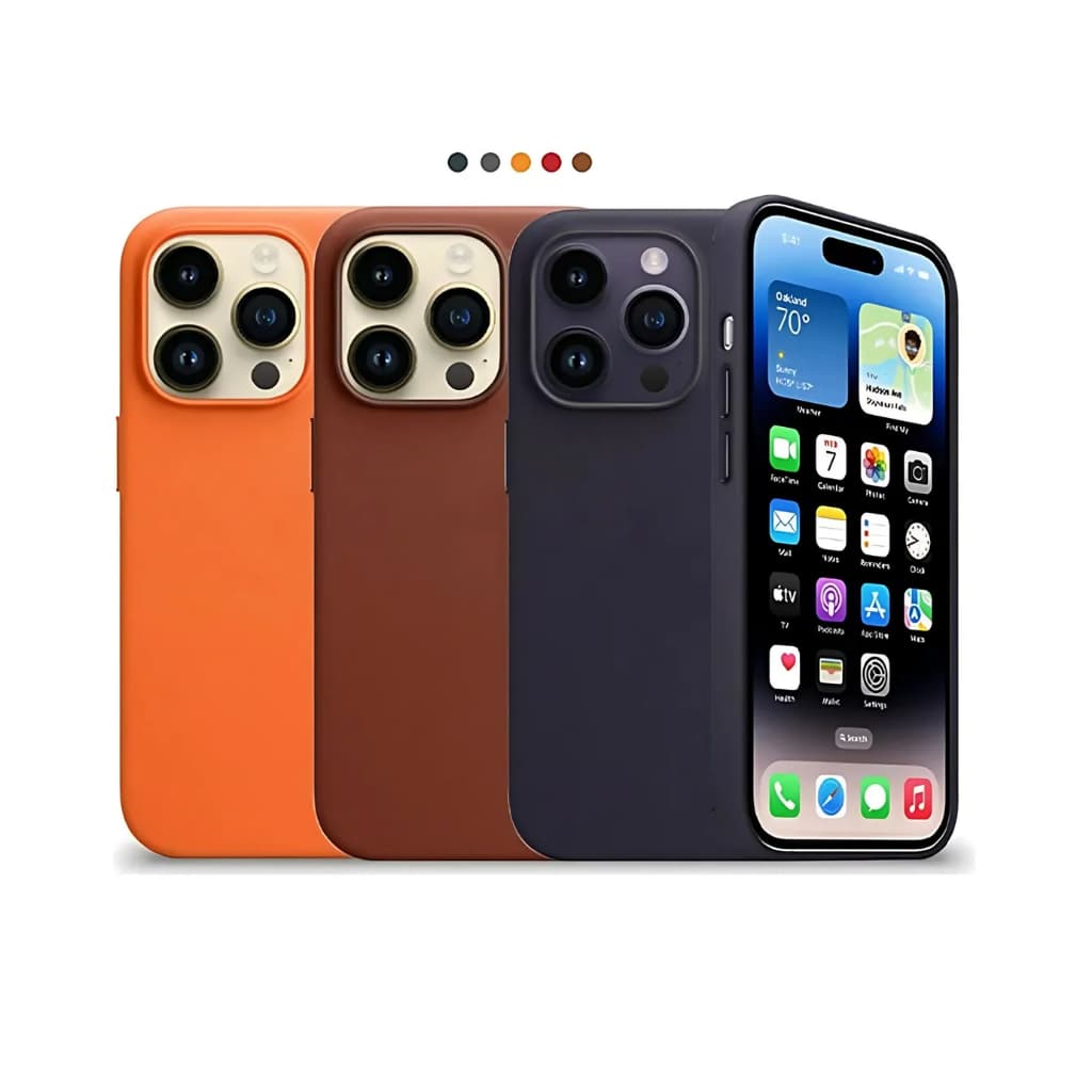Case Capa Capinha Iphone Magsafe Couro Premium 13 14 15 16 17 Pro Max Air