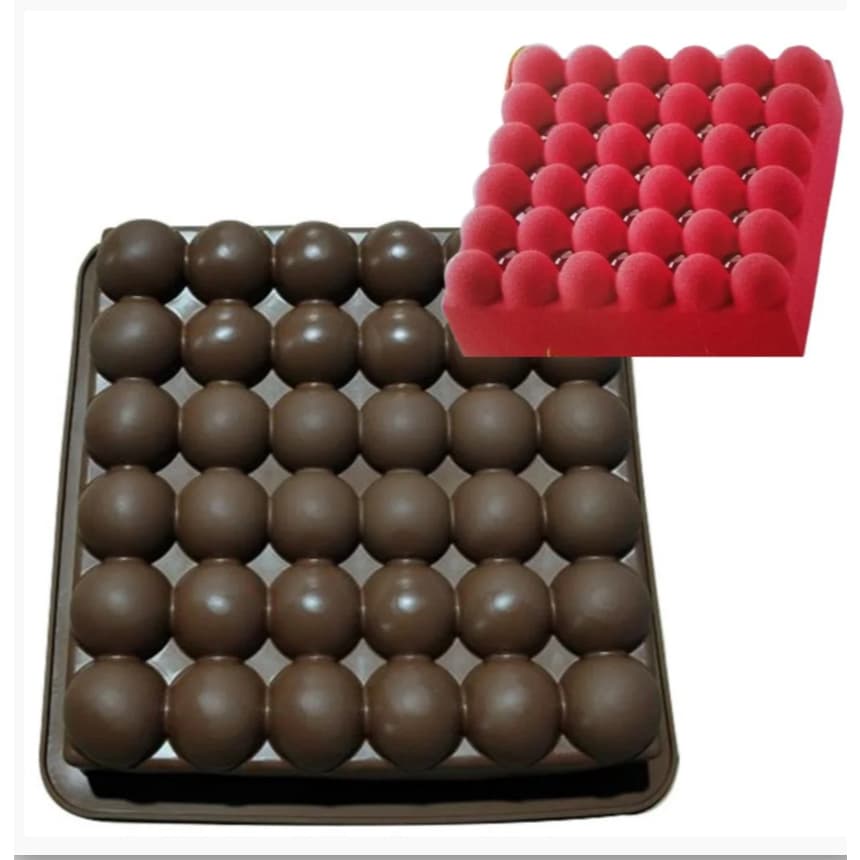 Forma de Silicone Doces Bolos Trufas Assadeira 22CM