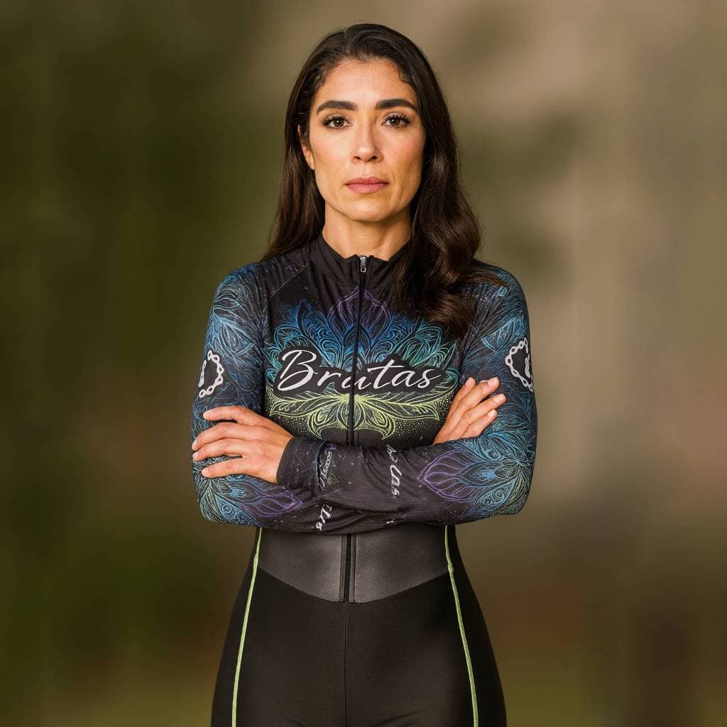 Macaquinho de Ciclismo Feminino Modelo Cigana - Manga Longa Ou Curta com Forro Acolchoado – Conforto para Pedal e MTB