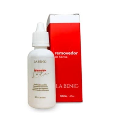 Removedor Henna Sobrancelhas La Benig 30mL - Tira Manchas La benig