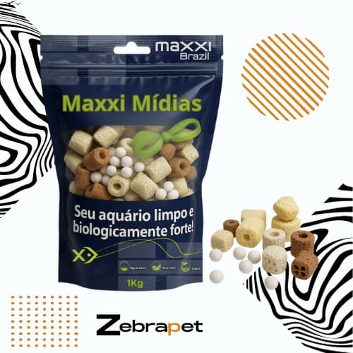Maxxi Midiasete - 7 Tipos de Mídias Biológicas p/ Aquários