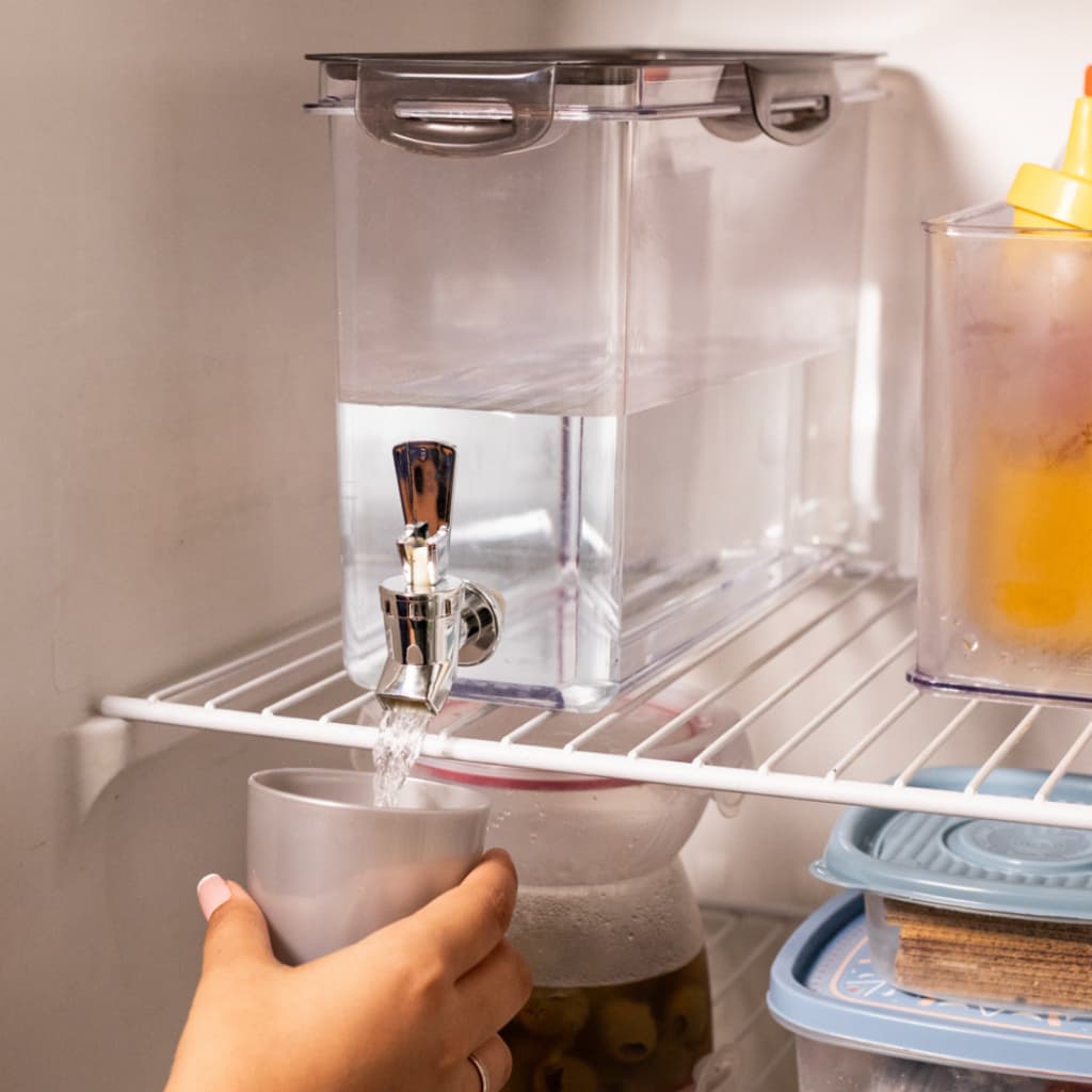Reservatório Dispenser de Água Para Geladeira Com Torneira 6 L