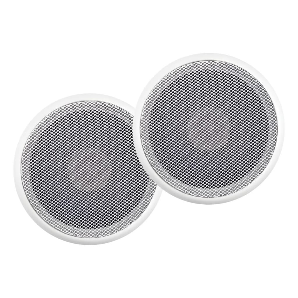 Par Arandelas De Embutir Teto 5 Polegadas 55W RMS 8 Ohms Som Ambiente Gesso Drywall PVC 2 Unidades