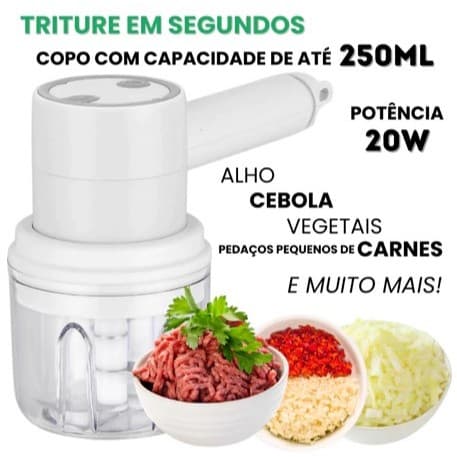 Mini Mixer Triturador Processador Batedeira Pratico Moderno