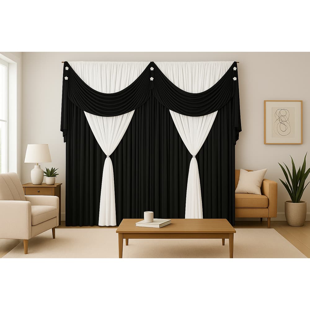 Cortina Jessica- Ideal Para Sala, Quarto, Igreja.
