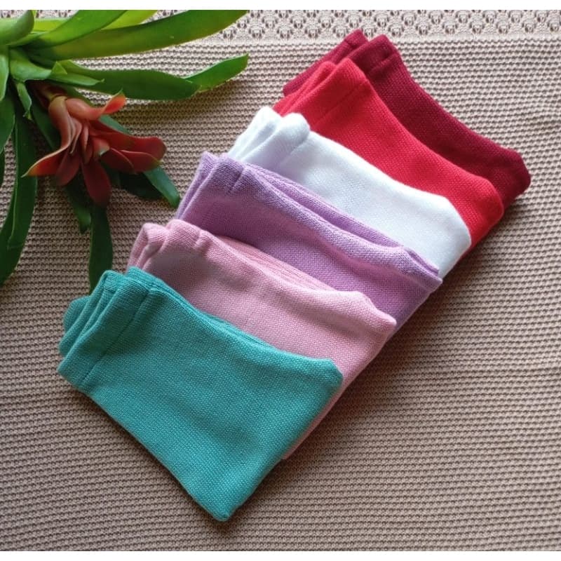 kit 6 peças Calça mijão Recém Nascido verde,rosa bebê, lilás, branco, vermelho e vermelho escuro.