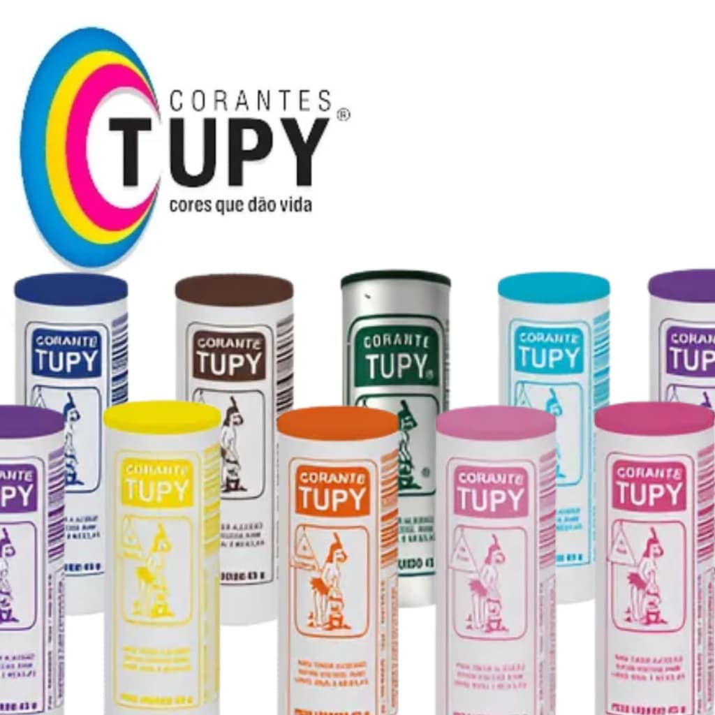 Corante Tupy: Cores Vibrantes e Seguras para Revitalizar Suas Roupas Pintar Tingir Fixar Artesanato