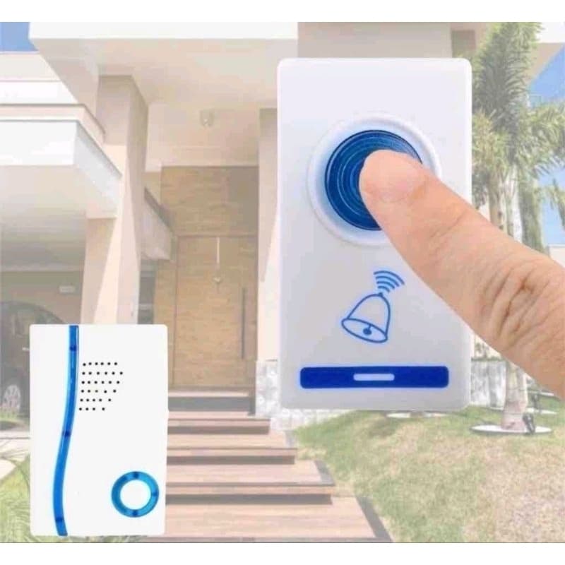 Campainha Sem Fio Residencial Com Tomada 100 metros de Alcance Bivolt