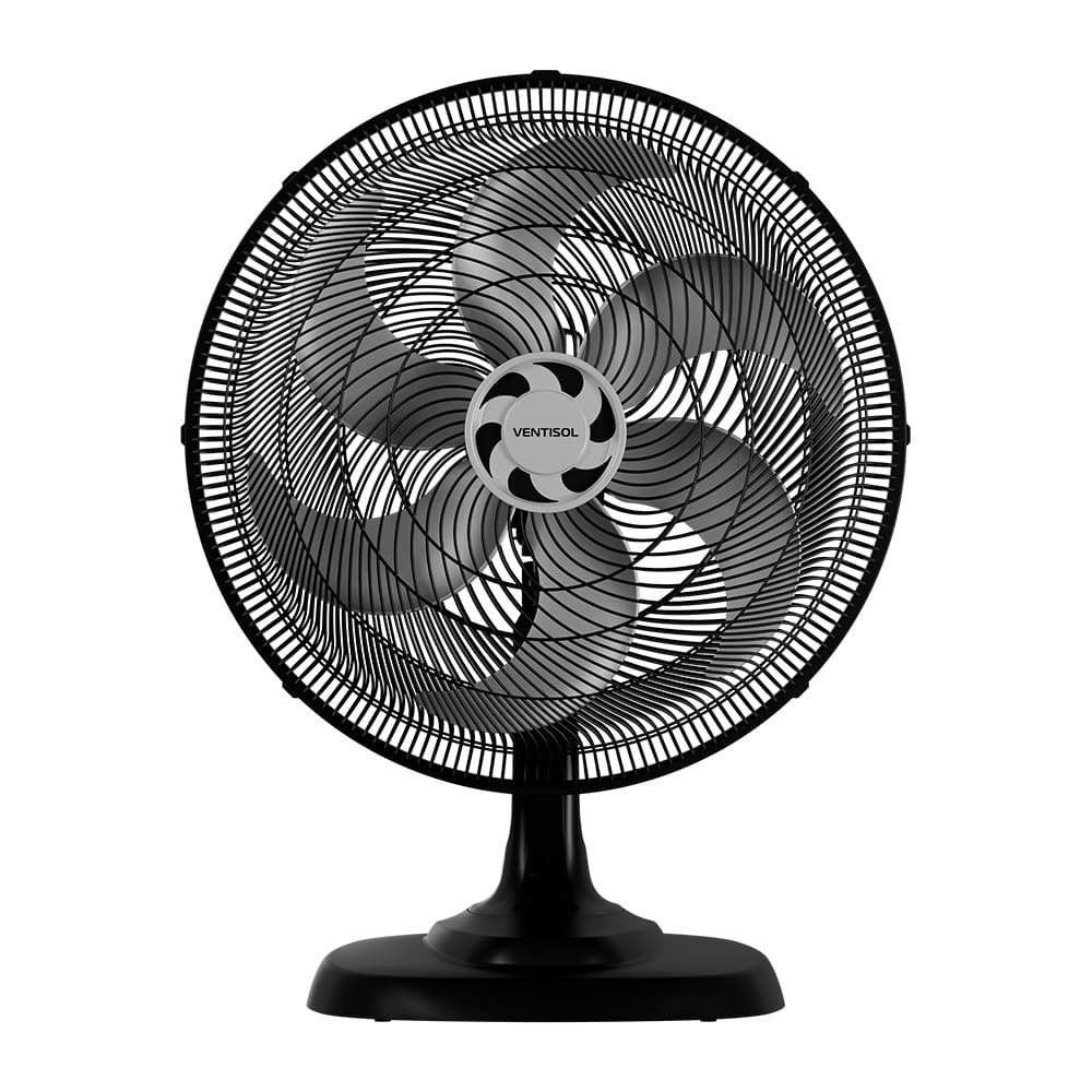 Ventilador de Mesa Ventisol Turbo 6 Pás 50cm 3 Velocidades Silencioso Potente 110V