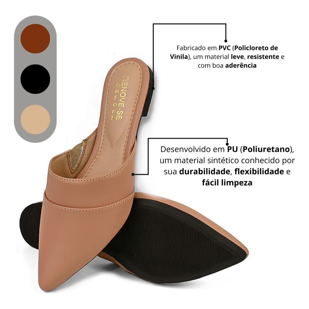 Mulle Feminina Confortável Elegante Bonito Resistente
