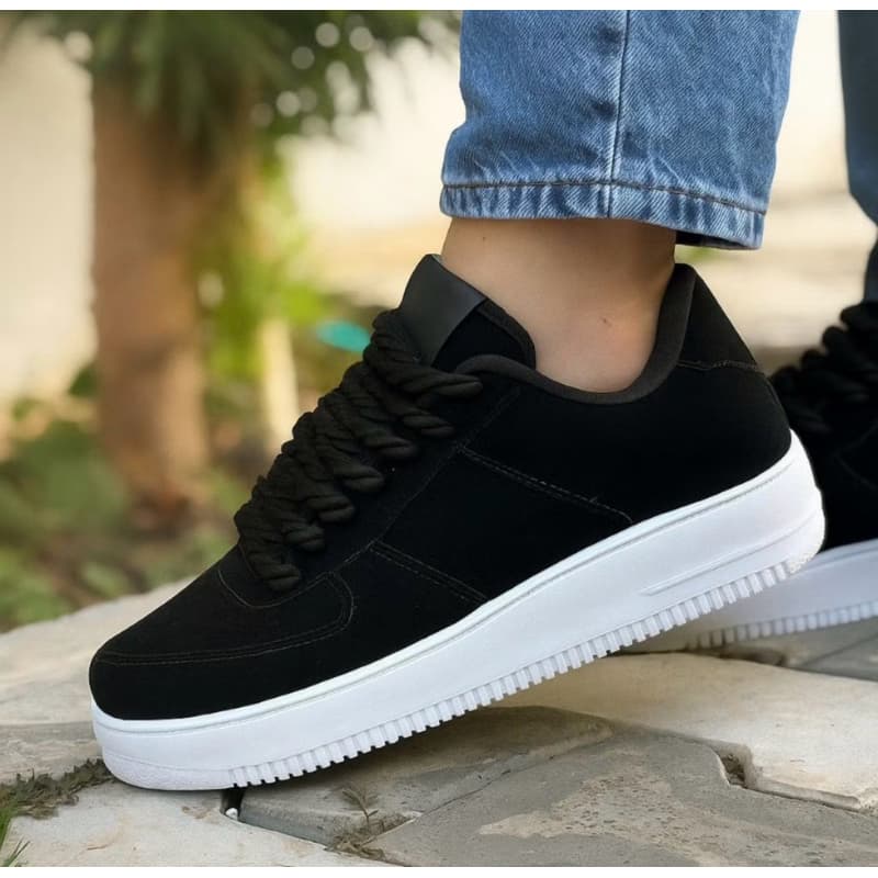 Tênis Casual Branco Feminino Masculino Modelo Premium Clássico Esportivo Academia Forcee Unissex
