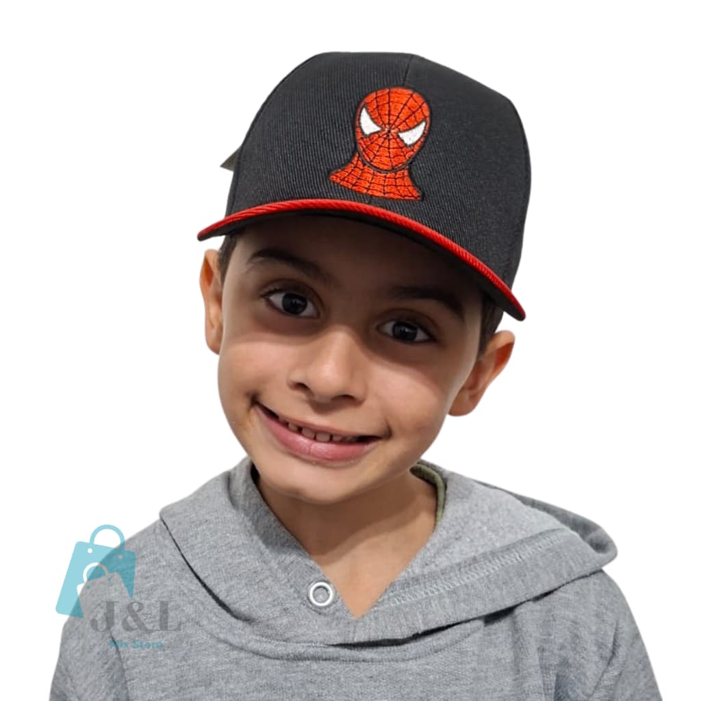Boné Infantil Personagem Homem Aranha com Carteira de Zíper e Divisórias Spider Man
