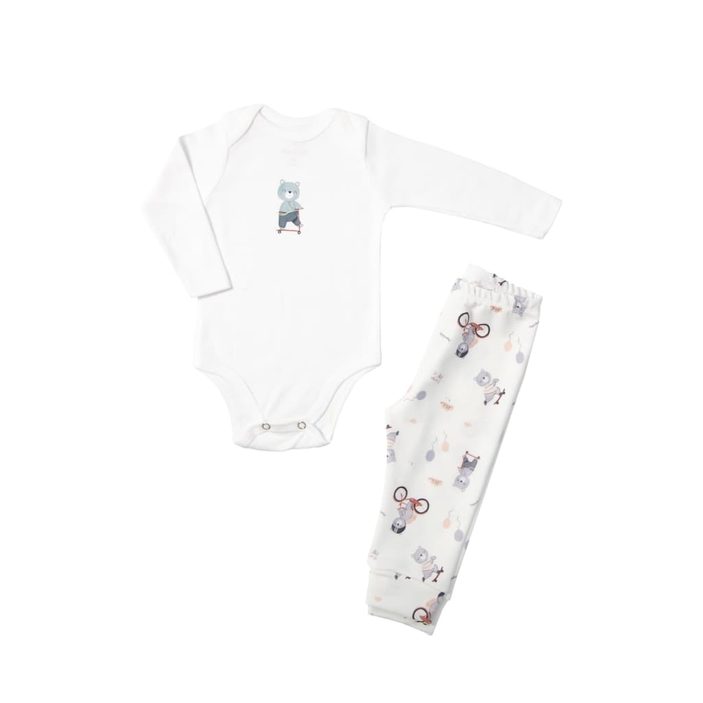 Conjunto Calça e Body Manga Longa Play all day