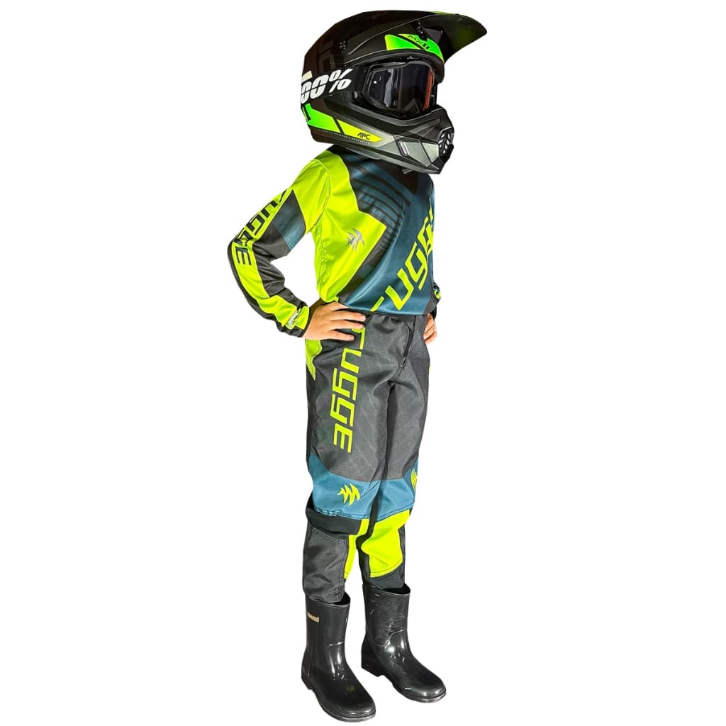 CONJUNTO INFANTIL ROUPA MOTOCROSS BIKE TRILHA ENDURO VELOCROSS RUGGE