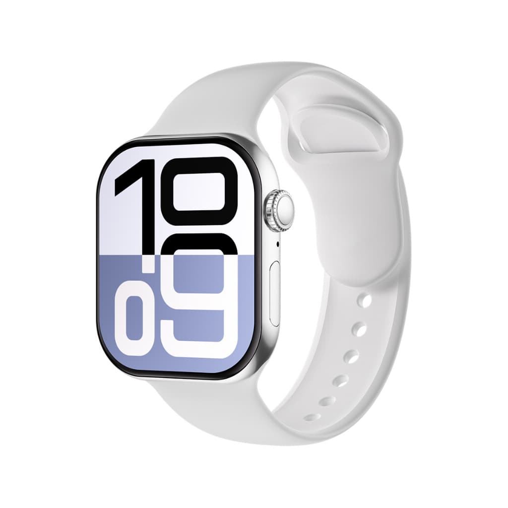 Smartwatch W10 Pro Mini 2.07" AMOLED Série 10 WhatsApp NFC ECG IP68 ChatGPT Branco