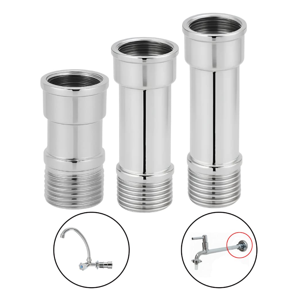Extensor Pronlogador Alongador Para Aumentar Torneira Em Metal Cromado Para Pias, Cubas