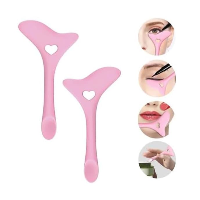Molde Delineado Gatinho Olhos Aplicador Sombra Silicone Make