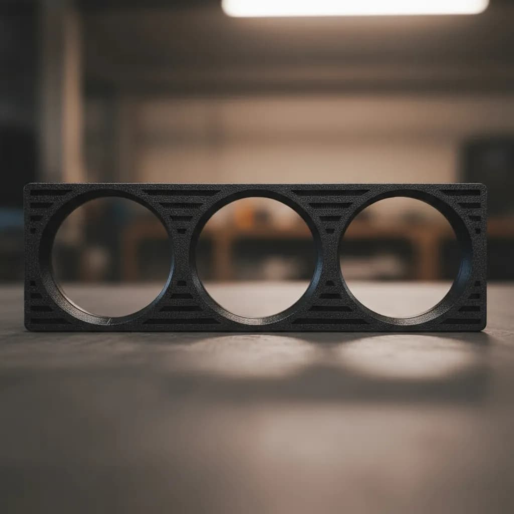 Suporte Painel Para 3 Manômetro 52mm Gol Quadrado