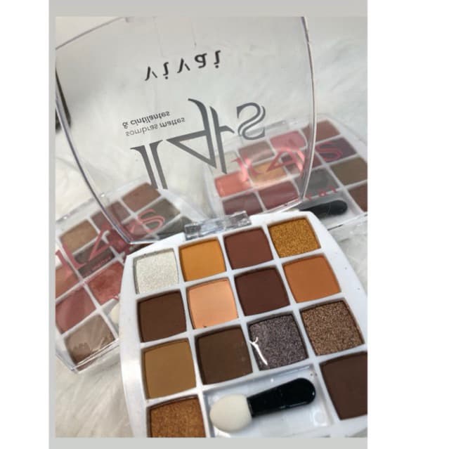 Paleta de Sombras 14S Vivai - Matte & Cintilante | Cores Neutras e Tendências 14 Cores - Maquiagem