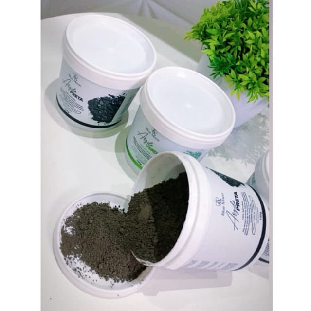 Argila Facial, Capilar e Corporal  Blue Moon 100g (Preta/Verde) | Tratamento Skincare Anti Acne e Detox