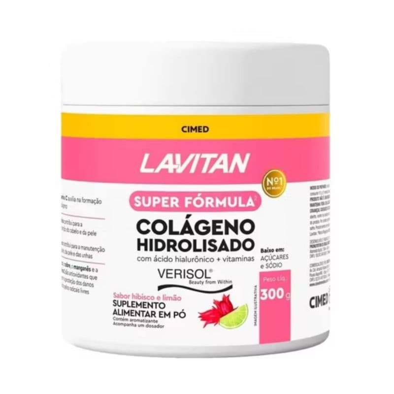 Lavitan Colágeno Hidrolisado Hibisco com Limão 300g