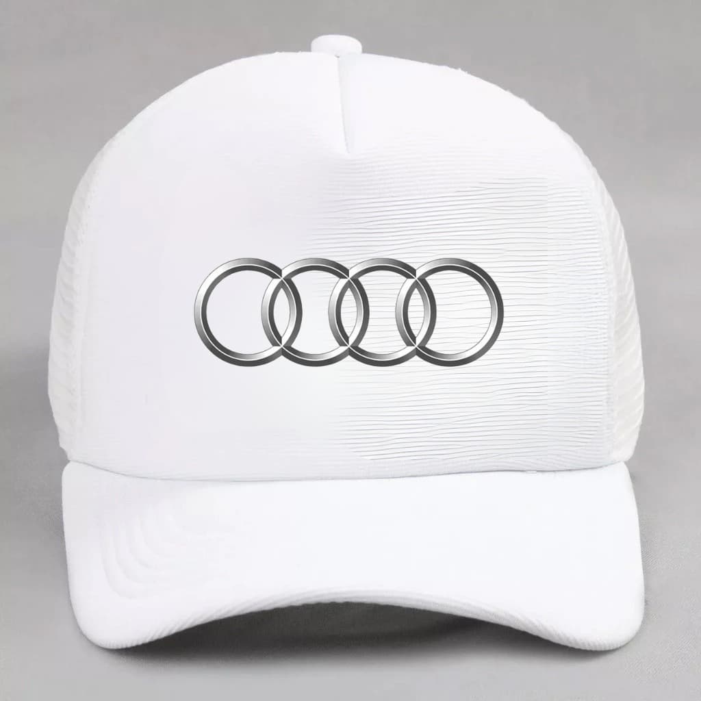 Boné Moda Masculino Aba Curvada Blogueiro Audi Carro Ajustável Espumado Confortável Qualidade StreetWear