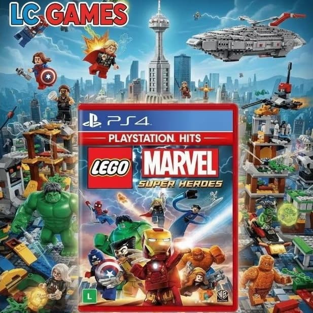 PS4 - Lego Marvel Super Heróis 📀 mídia física
