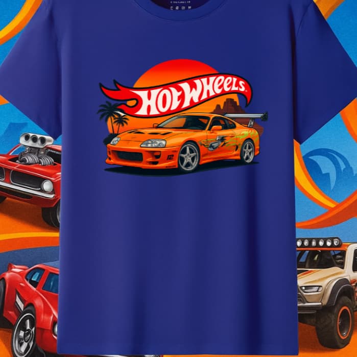 Camiseta camisa blusa Hot Wheels Supra Velozes e Furiosos  Infantil  Algodão100%