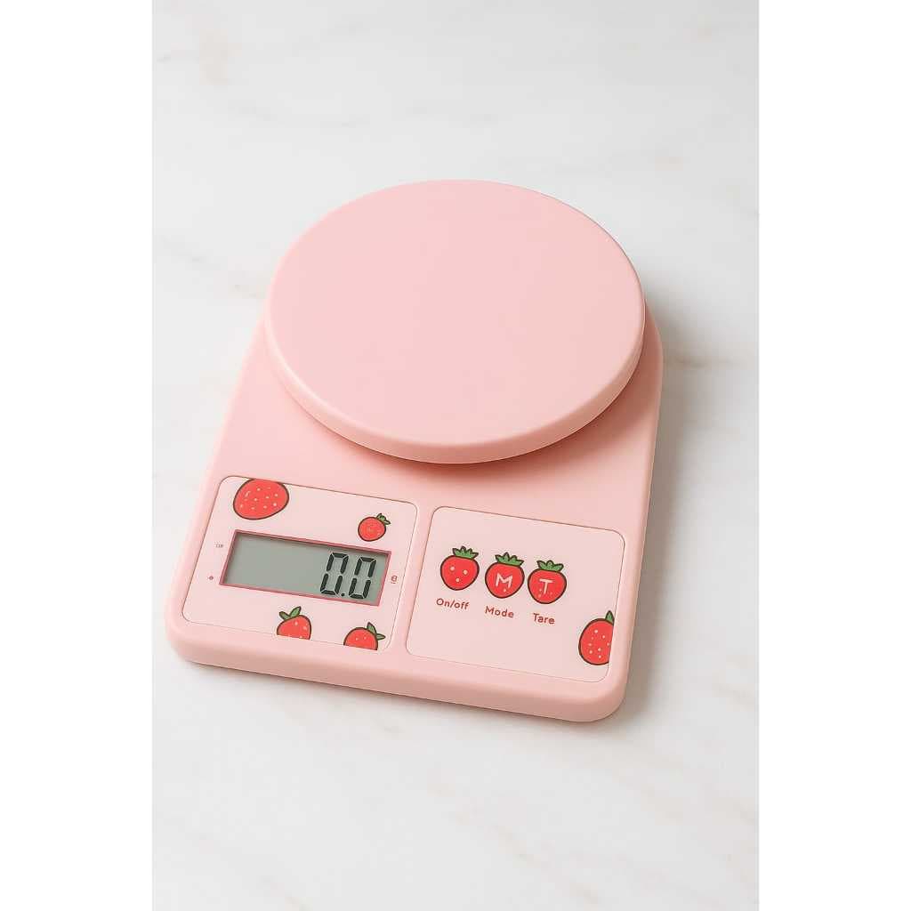 BALANÇA DIGITAL DE COZINHA 10KG/1g ROSA PRECISÃO ALTA, COZINHA, CONFEITARIA