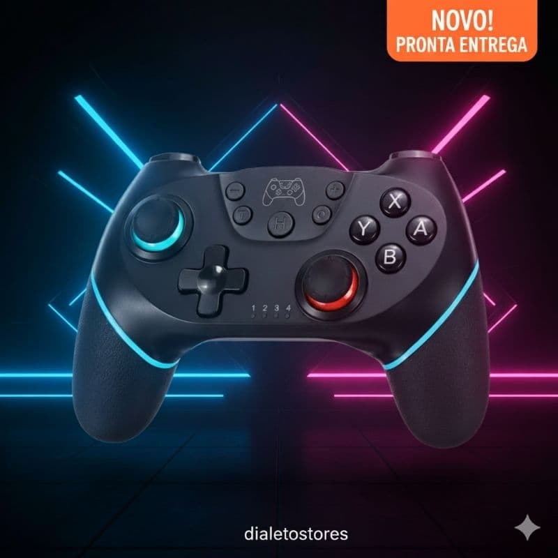 Controle Pro DataFrog para Nintendo Switch e Lite Sem Fio Joystick