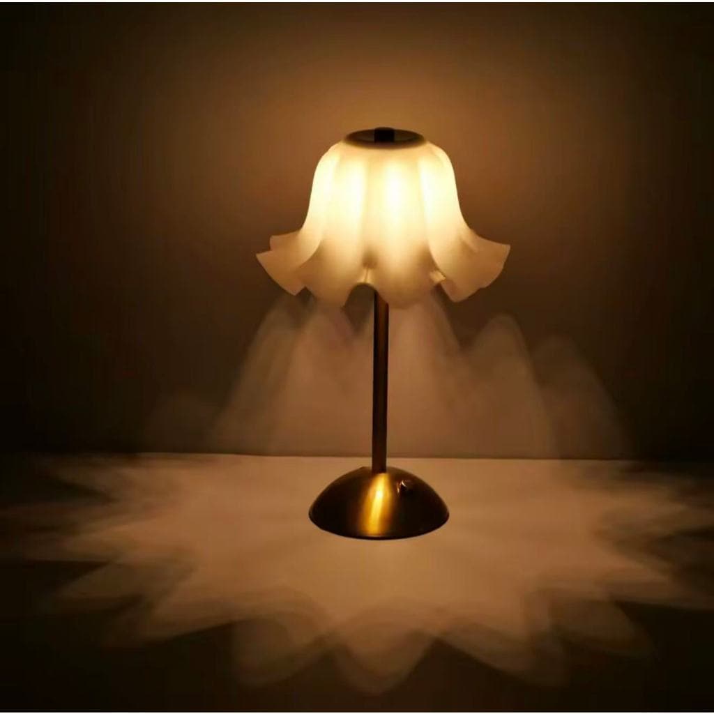 Luminária Abajur de mesa Com 3 cores LED Regulável Recarregável