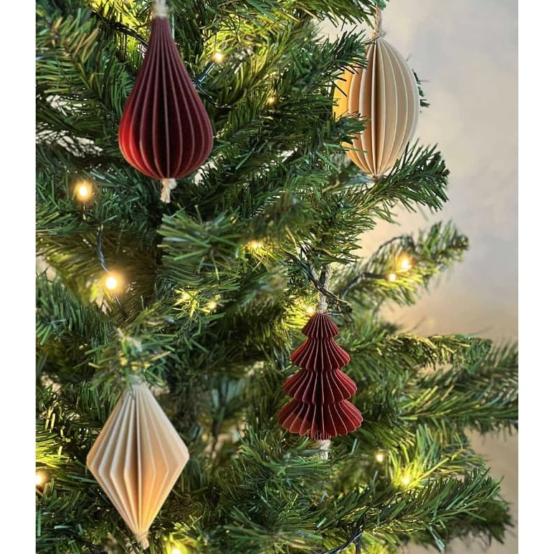 KIT com 4 Enfeites Natalinos TWINKLES Design Único Exclusivo – Decoração Moderna, Leve e Elegante para Árvore de Natal