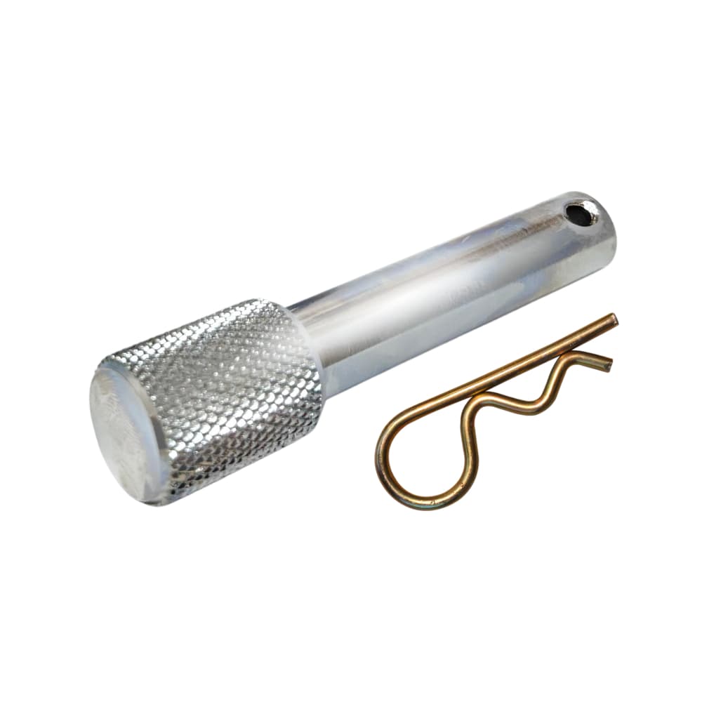 Pino Trava Para Engate Removível Cromado Recartilhado 105mm x 16mm