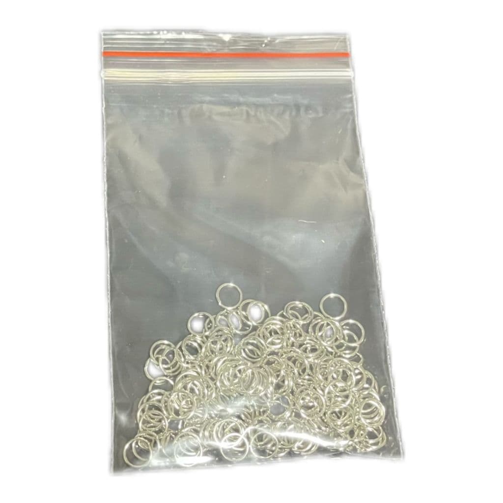 50/100 Argola Elo Metal para Bijuterias - Chaveiros - Prata - Dourado 7mm