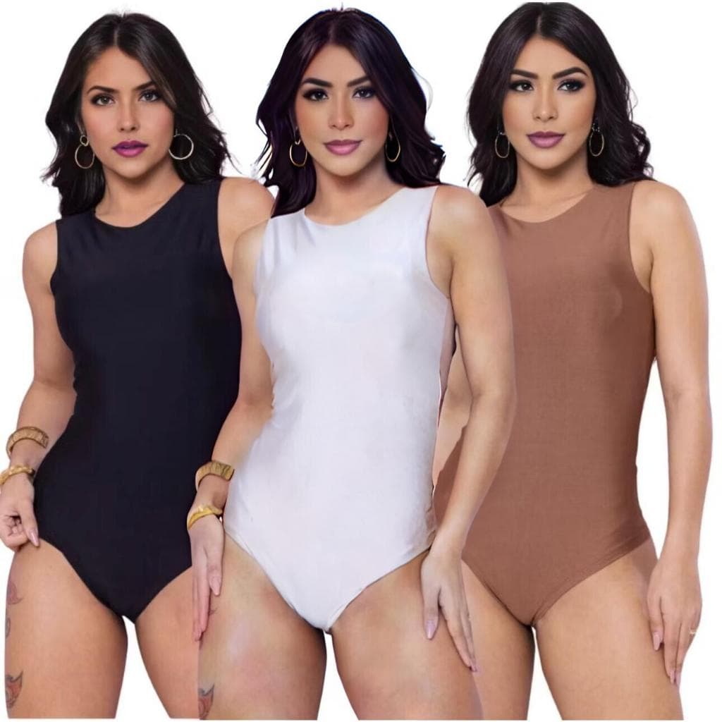Body Feminino Regata Suplex Com Forro Moda Verão