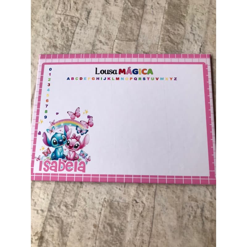 Lousa mágica/lembrancinha para festa infantil-tema Stichi-Envio Imediato