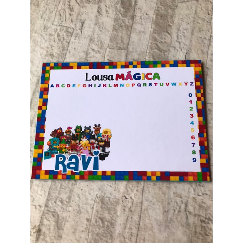 Lousa mágica 10 unidades Lego-ENVIO EM 24 HORAS