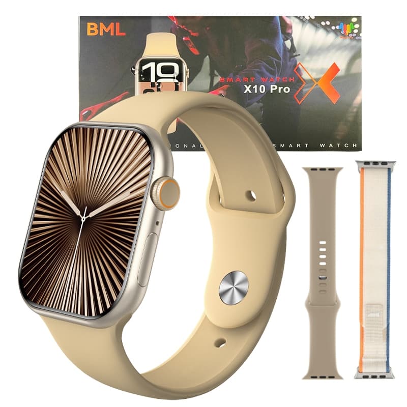 Nova Smartwatch X10 PROMINI 42MM AmoLED Chatgpt GPS NFC Tela Full Touch 100+Sports Esportivo Relógio à prova d'água
