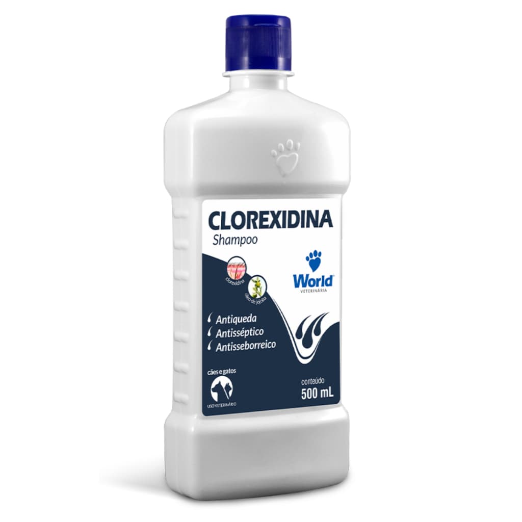 500ml Shampoo Dug’s Clorexidina Dermatite Sensível Antiseborreico Sarna Cães E Gatos Suave Sarna