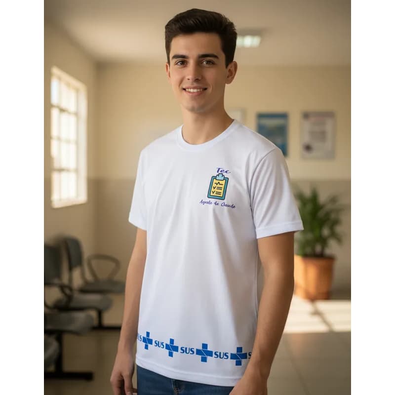 Camiseta Tec em agente de Saúde